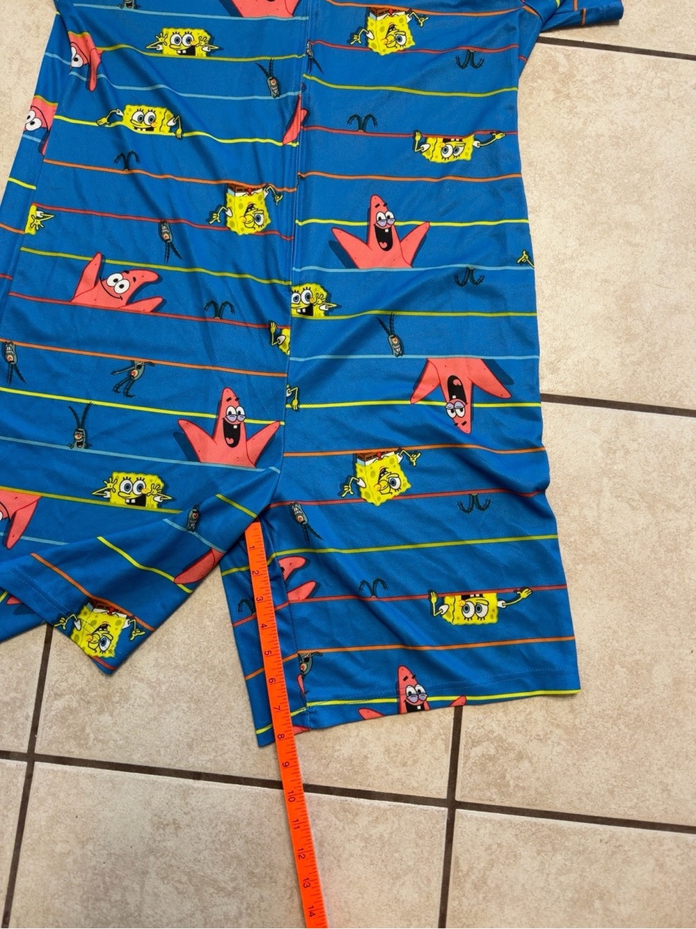 SpongeBob SquarePants Patrick Adult Hooded Romper Pajamas Costume XL - Picture 6 of 6